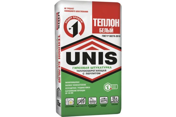 Белоснежная штукатурка UNIS Теплон
