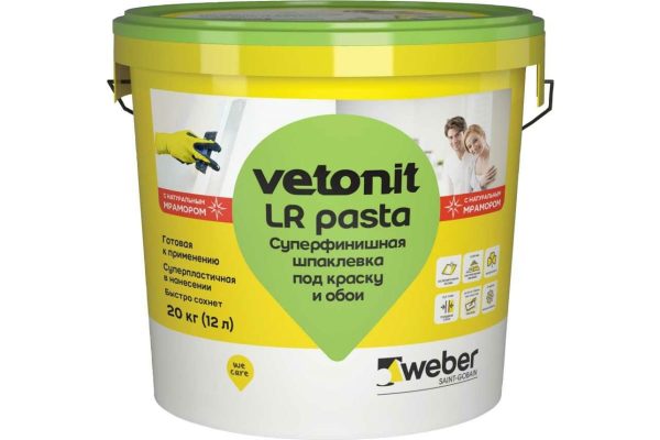 Шпаклевка Vetonit LR Pasta 20 кг