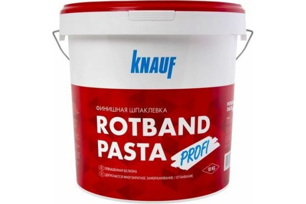 Шпаклевка Knauf Паста Профи 18 кг 463536 - финишная паста.
