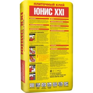 Плиточный клей UNIS XXI класс С0T 25 кг