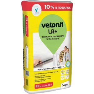 Финишная шпаклевка Vetonit Lr+ 20 кг 1027481 - Финишная шпаклевка.