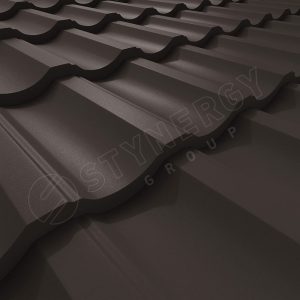 alt="Металлочерепица Garda 0.5мм Rooftop Бархат (Rooftop Matte) Россия RR 32 (коричневый) Stynergy