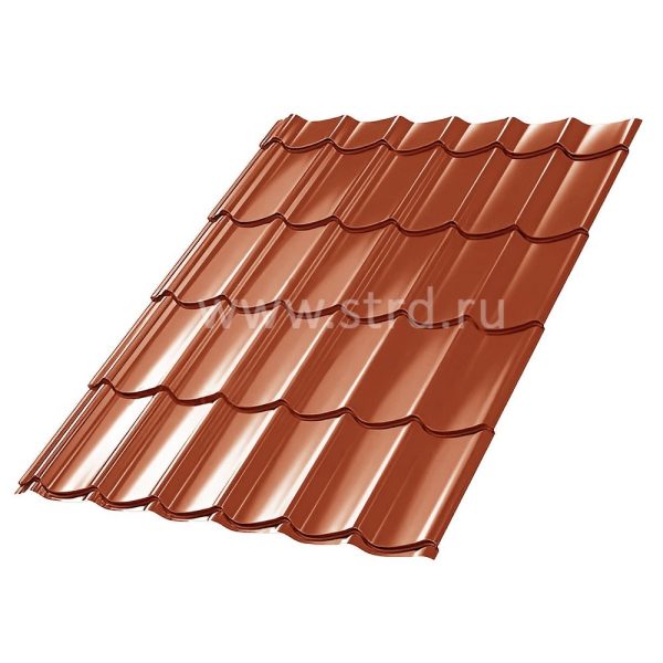 Металлочерепица Corundum 50 RAL 8004 Stynergy.