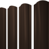 Штакетник Круглый фигурный 0,5 Drap TX RAL 8017 шоколад