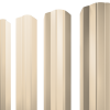 Штакетник М-образный А фигурный 0,5 Satin RAL 1015 светлая слоновая кость