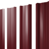 Штакетник М-образный А с прямым резом 0,4 PE RAL 3005 красное вино