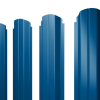 Штакетник П-образный А фигурный 0,5 Satin RAL 5005 сигнальный синий