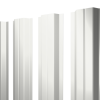 Штакетник П-образный A с прямым резом 0,45 PE RAL 9003 сигнальный белый