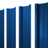 Штакетник П-образный В с прямым резом 0,45 PE RAL 5005 сигнальный синий