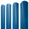 Штакетник Полукруглый Slim фигурный 0,4 PE RAL 5005 сигнальный синий