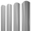 Штакетник Полукруглый Slim фигурный 0,4 PE RAL 7004 сигнальный серый