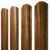 Штакетник Полукруглый Slim фигурный 0,45 Print-Double Elite Golden Wood