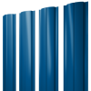 Штакетник Полукруглый Slim с прямым резом 0,4 PE RAL 5005 сигнальный синий