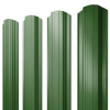 Штакетник Прямоугольный фигурный 0,45 PE RAL 6002 лиственно-зеленый