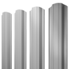 Штакетник Прямоугольный фигурный 0,5 Satin RAL 7004 сигнальный серый