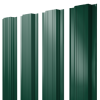 Штакетник Прямоугольный с прямым резом 0,45 PE-Double RAL 6005 зеленый мох