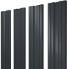 Штакетник Twin с прямым резом 0,4 PE RAL 7024 мокрый асфальт
