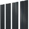 Штакетник Twin с прямым резом 0,45 PE-Double RAL 7016 антрацитово-серый