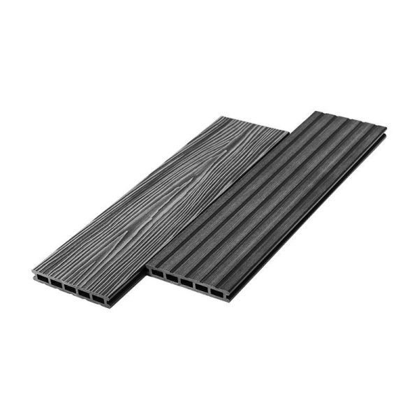 Террасная доска UnoDeck Mogano Графит 3000х165х24 мм