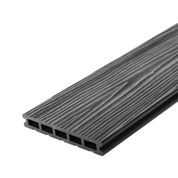 Террасная доска UnoDeck Mogano Графит 3000х165х24 мм.