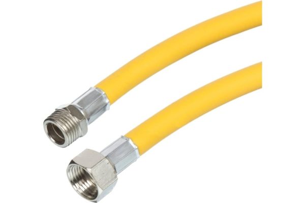 Шланг для газовых приборов Elka 1/2" х 2,5 м, в/н, ПВХ, желтый.