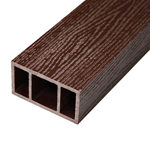Перила нижние из ДПК Faynag Wood Шоколад 1500х95х50 мм. - Декоративные перила для лестницы