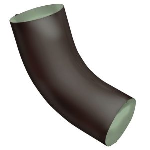 Колено 60 град 90мм RAL 8017
