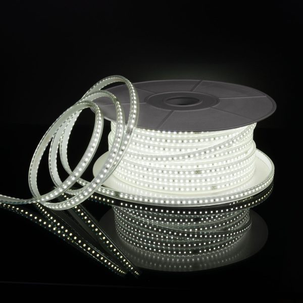 Светодиодная лента 220V 14,4W 120Led 2835 IP65 6500 холодный белый, 50 м. - Идеальное освещение для вашего дома!