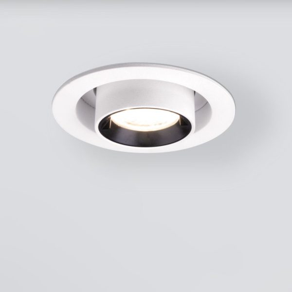 Поворотный светодиодный светильник Pispa 10W 4200K  - белый матовый.