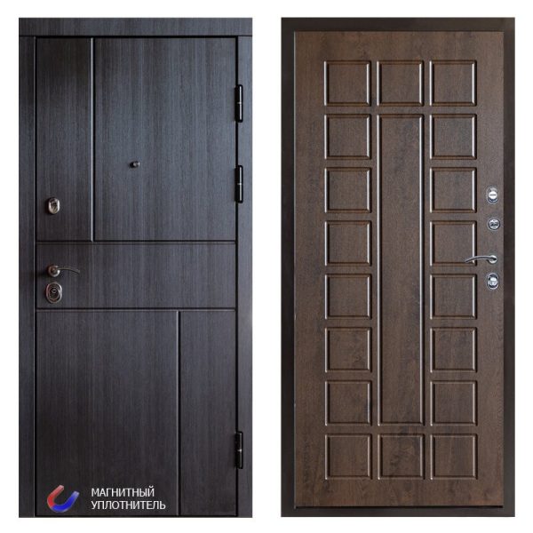 Входная дверь Вертикаль венге Престиж дуб - модель Prestige Venge Vertical Entry Door.