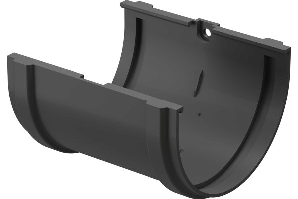 Соединитель желобов DOCKE PREMIUM графит PVSS-1086 - универсальный соединитель.