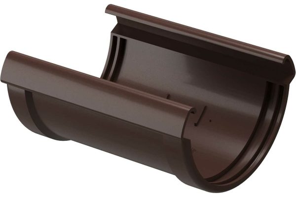 Соединитель желобов DOCKE LUX шоколад PVLS-1050 - угловой коннектор
