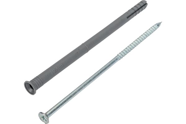 Дюбель-гвоздь 8x140 mm, полипропилен, манжета, 50 шт.