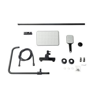 Душевая система Royce Cube RCS-120603BL черного цвета.
