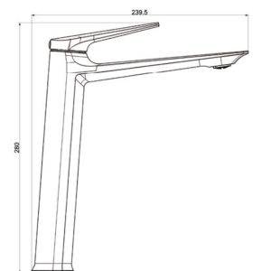 Белый смеситель для раковины Royce Pro RCM-120502WH.