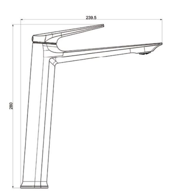 Белый смеситель для раковины Royce Pro RCM-120502WH.