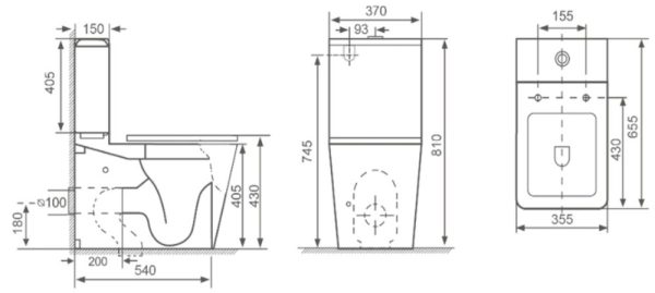 Royce Queen Compact Toilet